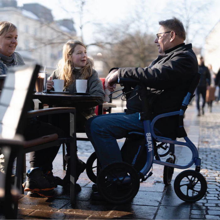 The STRONGBACK Rollator SEATA: Ideal for the Cold Winter Season