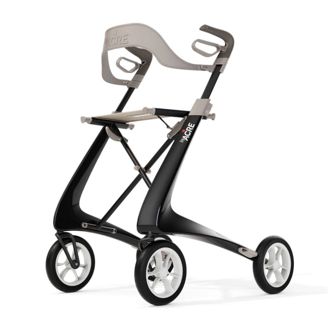 Enhance comfort on your ByAcre Ultralight Carbon Fiber Rollator with the Backrest accessory—ergonomically designed for extra support and a perfect fit with your modern, lightweight rollator.