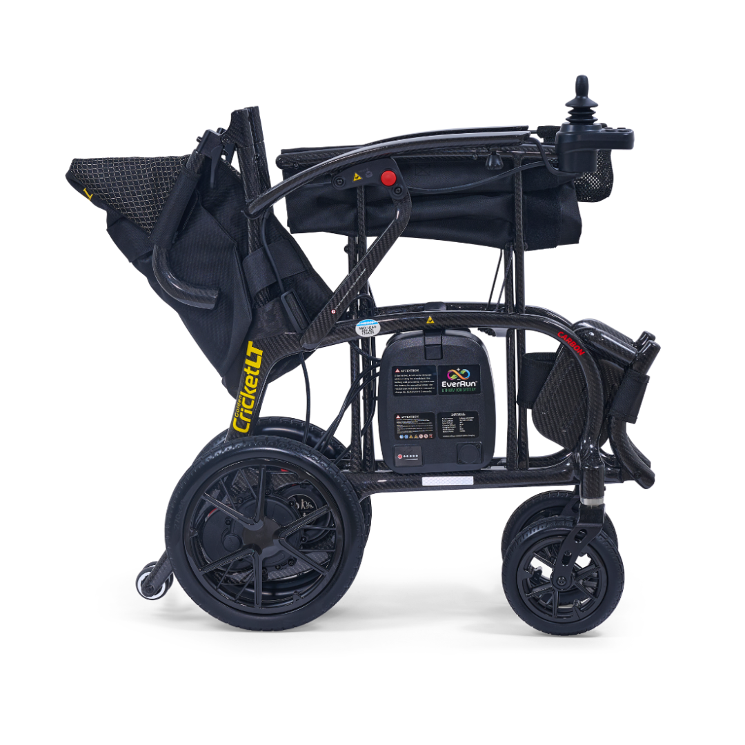 The Battery For Golden Cricket LT GP309 Powerchair is an airline-friendly, lightweight lithium-ion battery suitable for easy transport and perfect mobility travel with your electric wheelchair.
