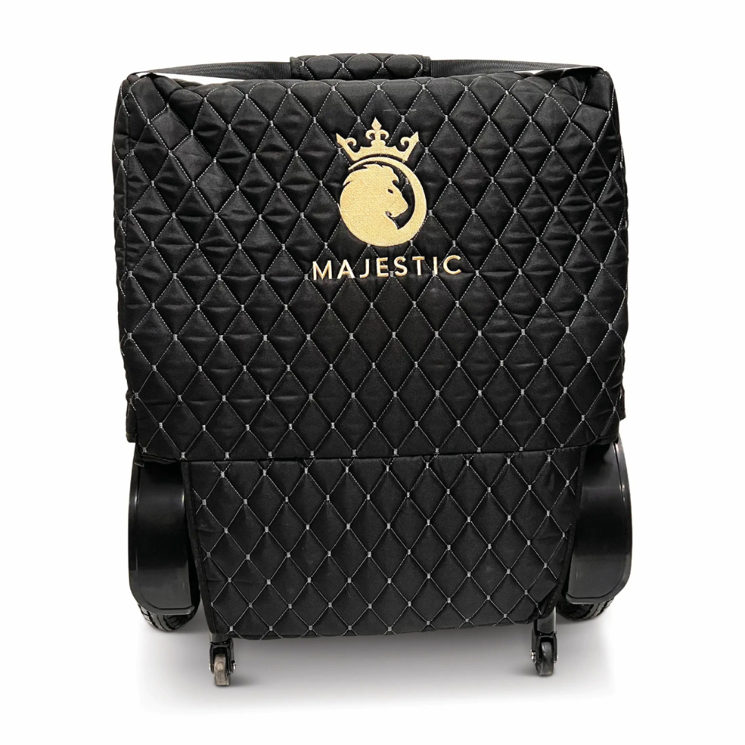 the majestic comfygo travel bag is available in black