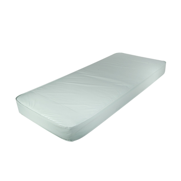 The Drive Innerspring Mattress - High-Density is rectangular, plain, and covered with a fitted white sheet, shown against a white background.
