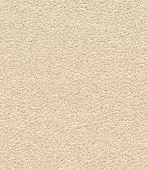 Close-up of beige leather texture with a pebbled pattern, smooth like the Golden Tech PR766 Relaxer MaxiComfort Recliner With Lift Assist - Small, featuring subtle creases typical of genuine leather.