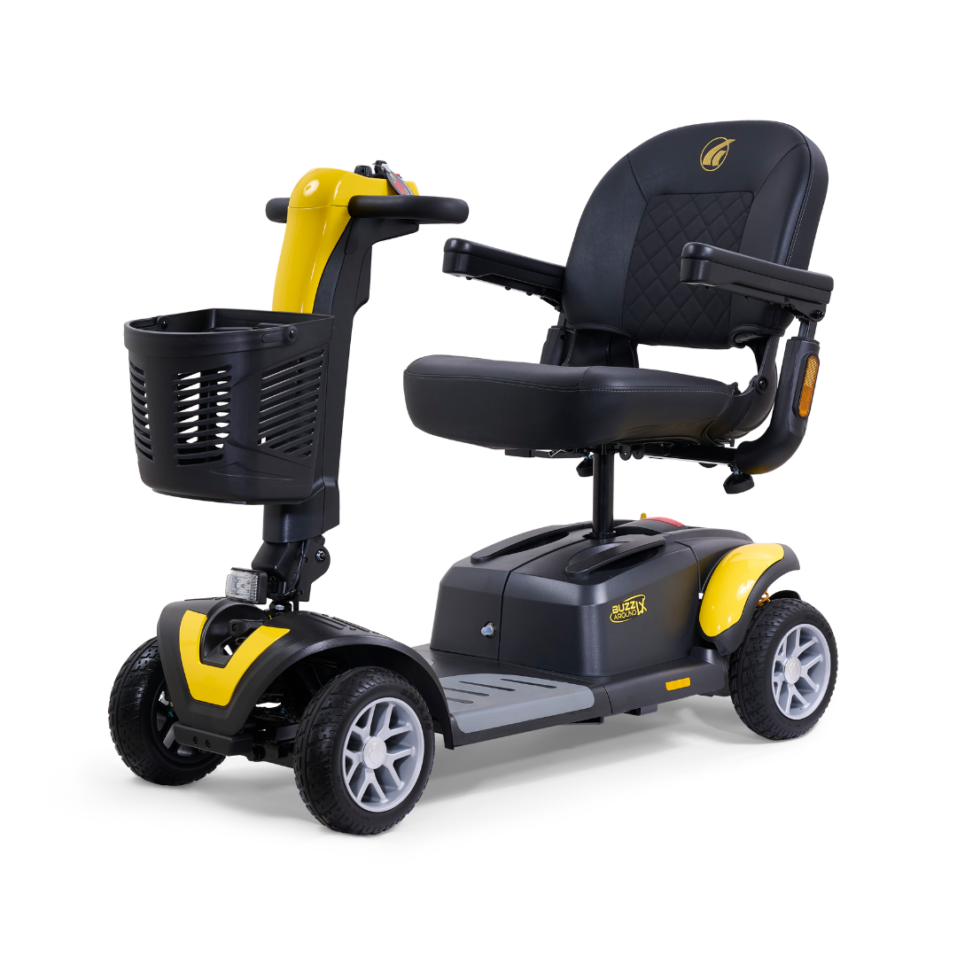 Golden Buzzaround LX GB149 - Heavy Duty 4 Wheel Portable Mobility Scooter Yellow