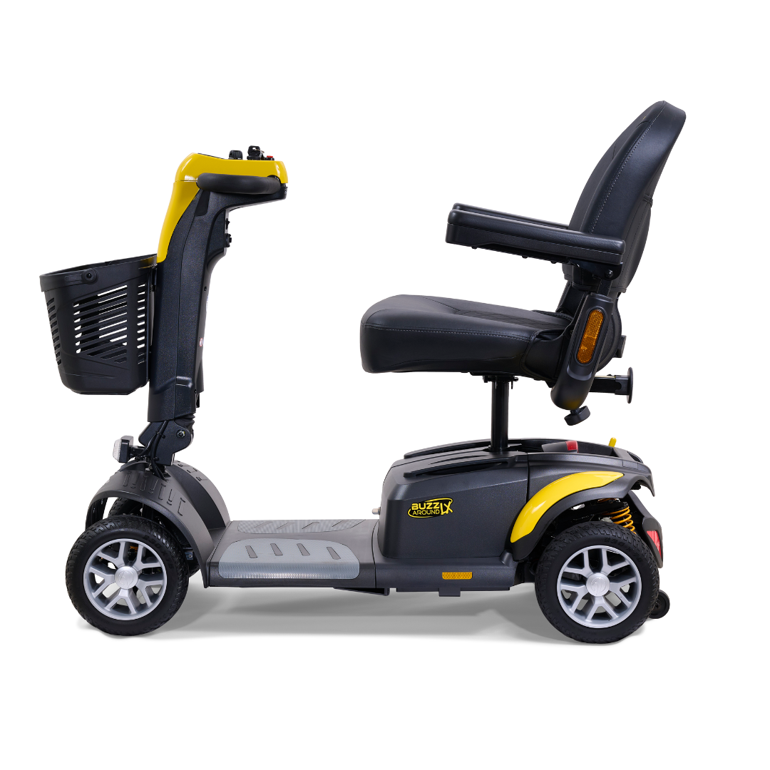 Golden Buzzaround LX GB149 - Heavy Duty 4 Wheel Portable Mobility Scooter Yellow
