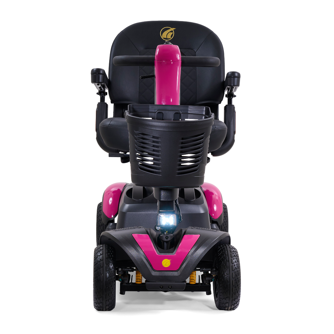 Golden Buzzaround LX GB149 - Heavy Duty 4 Wheel Portable Mobility Scooter Pink