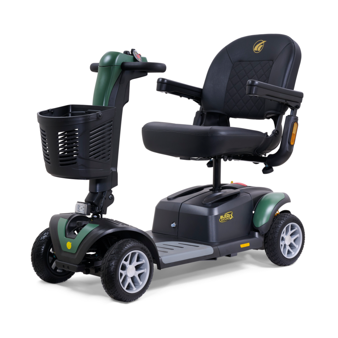 Golden Buzzaround LX GB149 - Heavy Duty 4 Wheel Portable Mobility Scooter Green