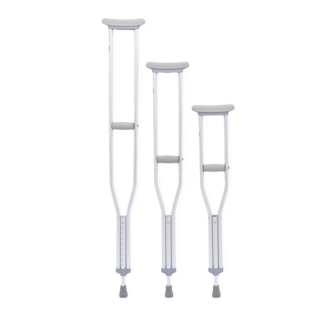 Medline Aluminum Push-Button Crutches