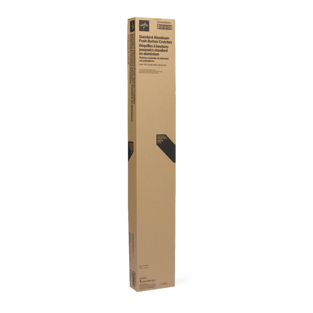 Medline Aluminum Push-Button Crutches