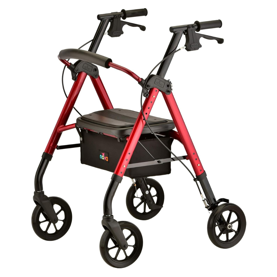 Nova Medical Star DX Heavy Duty Bariatric Rollator Walker with Nova Medical Star DX Heavy Duty Bariatric Rollator Walker with