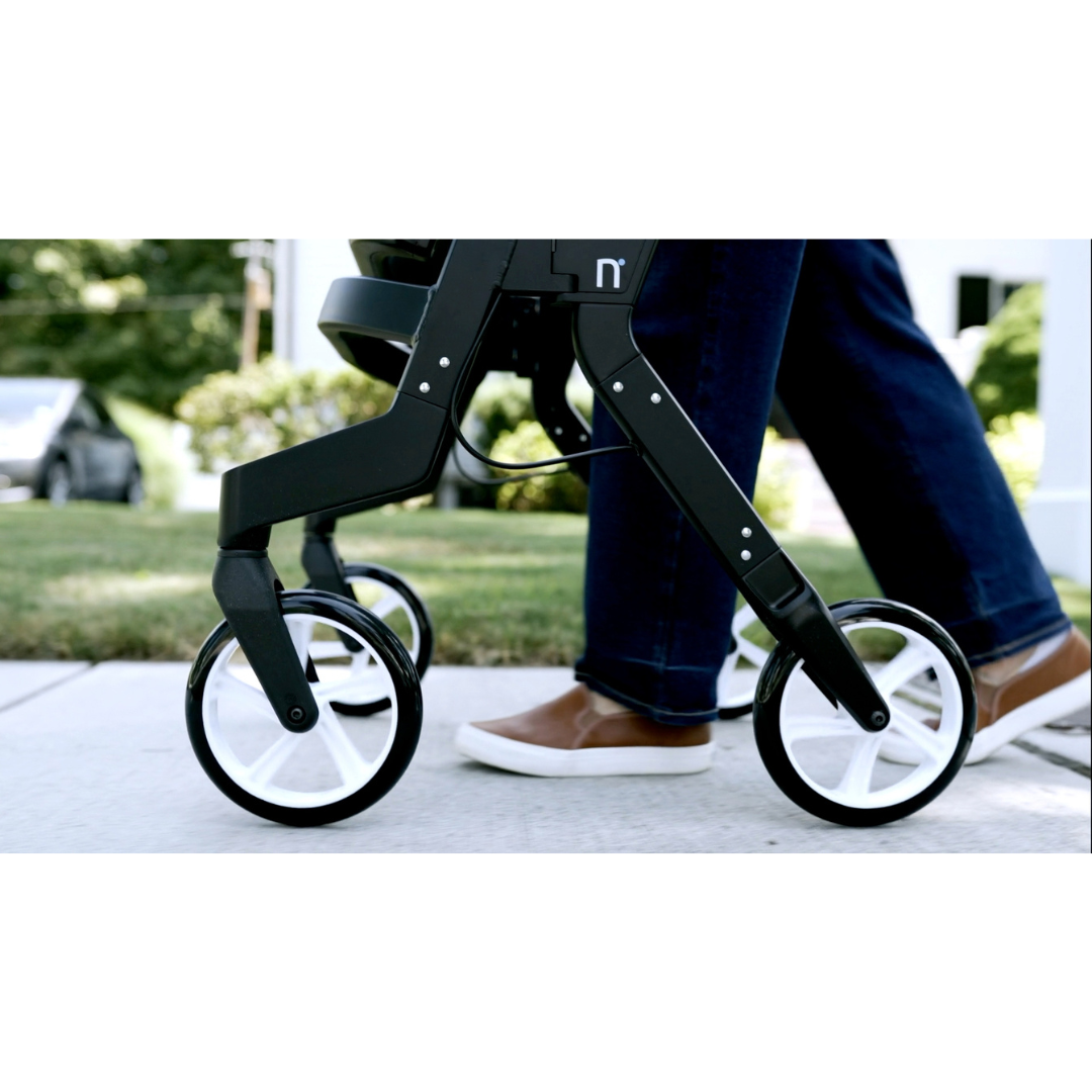Nuvio One Portable Rollator with Stand Assist Handles - Open Box