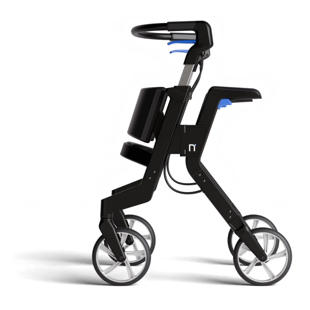 Nuvio One Portable Rollator with Stand Assist Handles - Open Box