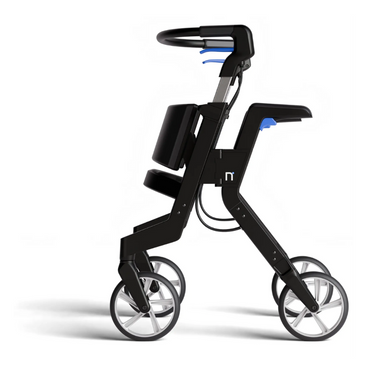 Nuvio One Portable Rollator with Stand Assist Handles