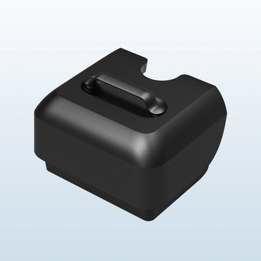 The Paiseec Mobility Scooter S1 Battery is a black, rectangular hard plastic case with rounded edges and a top handle, shown against a light gradient background.