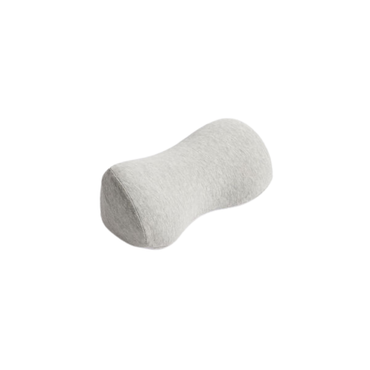 The iCare Reform Neck Support is a light gray, bone-shaped pillow with soft fabric and contoured design for targeted cervical support, shown on a white background.
