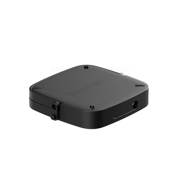 A compact, square black Spare Battery - L5 Paiseec Mobility Scooter with rounded edges, PAJSEC embossed on top, visible ports and screws—perfect as a replacement battery for your Mobility Scooter L5—shown on a white background.