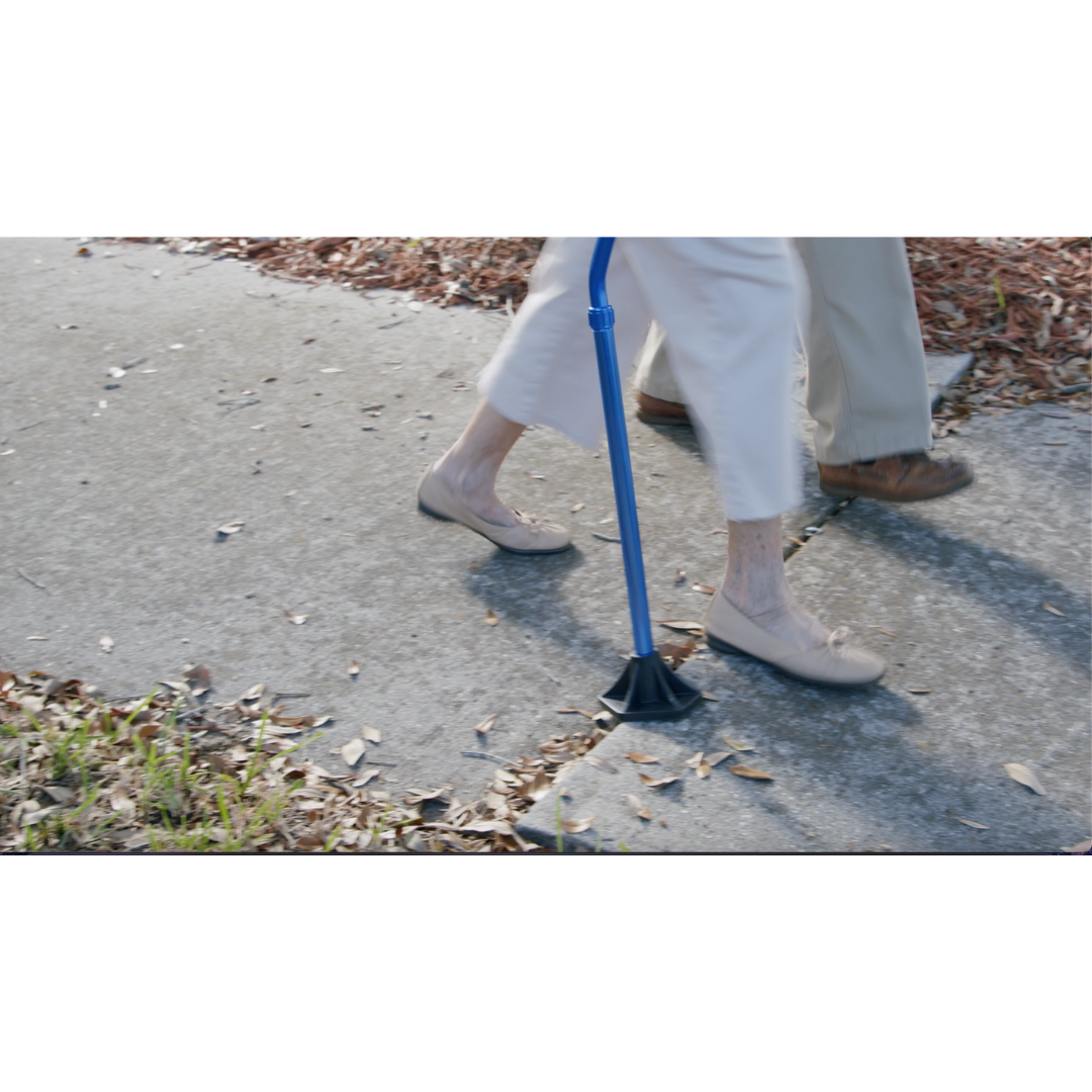StrongArm Cane - Self Standing Base with Bariatric Ergonomic Handle Support