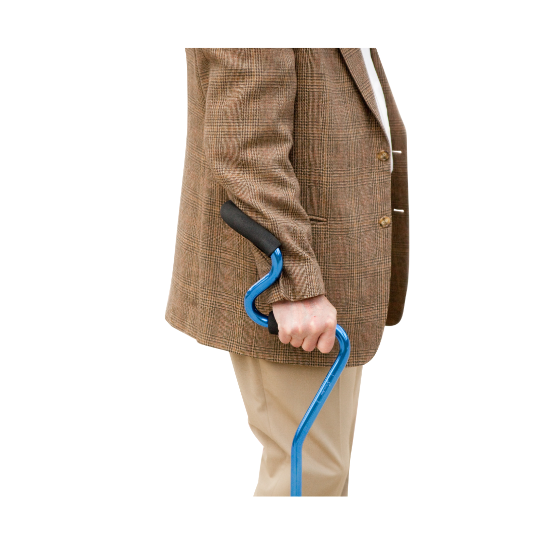 StrongArm Cane - Self Standing Base with Bariatric Ergonomic Handle Support