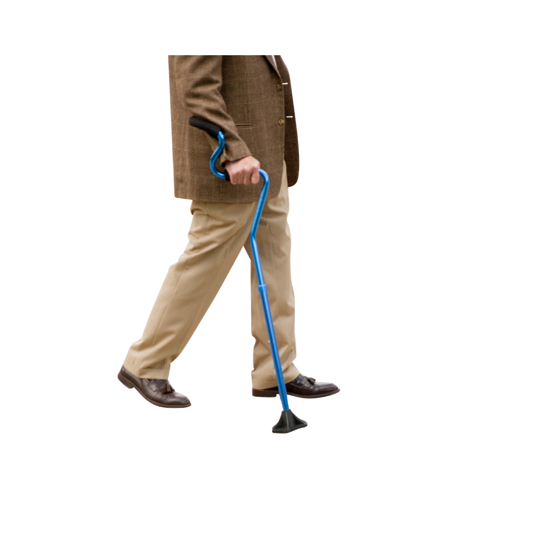 StrongArm Cane - Self Standing Base with Bariatric Ergonomic Handle Support