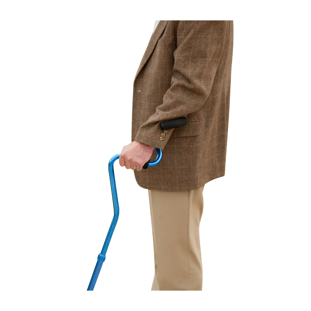 StrongArm Cane - Self Standing Base with Bariatric Ergonomic Handle Support
