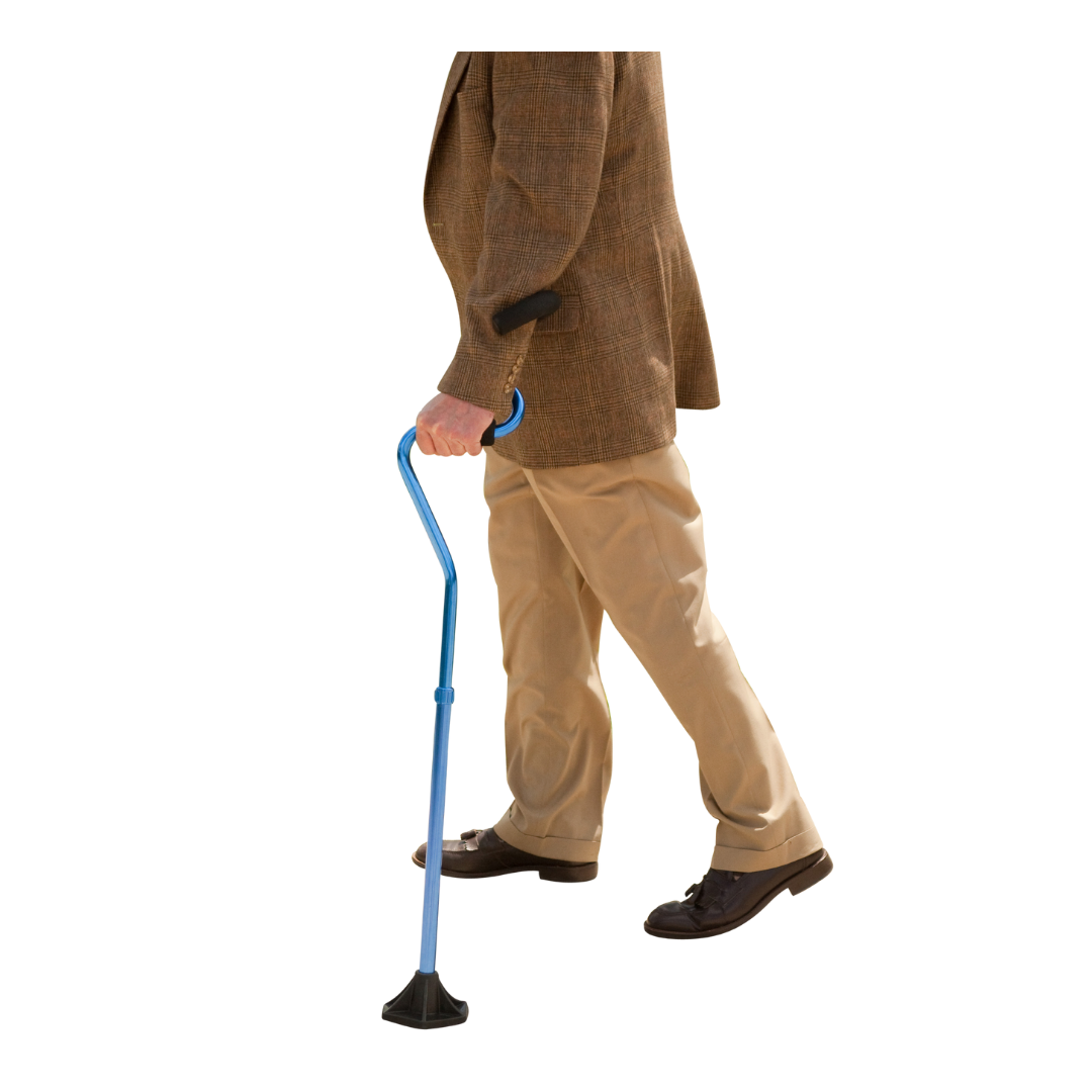 StrongArm Cane - Self Standing Base with Bariatric Ergonomic Handle Support