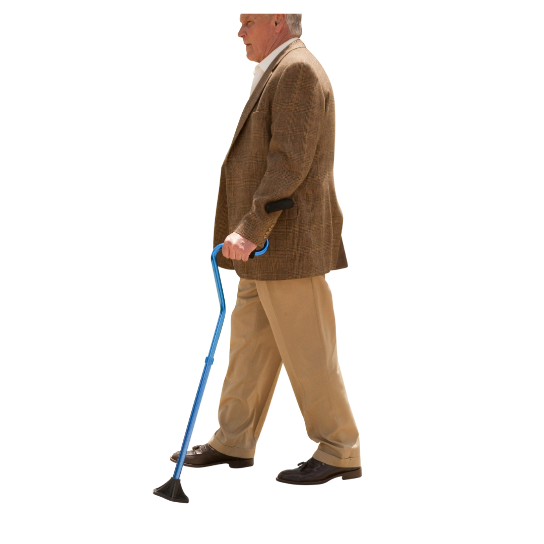 StrongArm Cane - Self Standing Base with Bariatric Ergonomic Handle Support