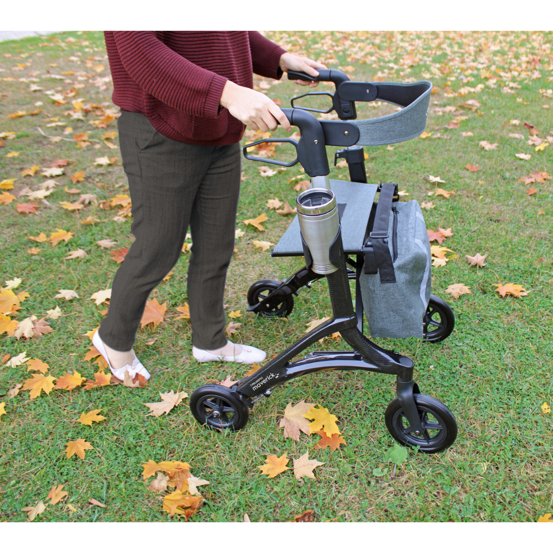 Triumph Mobility Maverick Carbon Fiber Rollator - Only 12 lbs