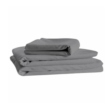 The iCare Medical Mattress Bed Sheets set, made from 100% cotton and including a fitted sheet, flat sheet, and pillowcases, is neatly folded on a white background—perfect for adjustable beds.