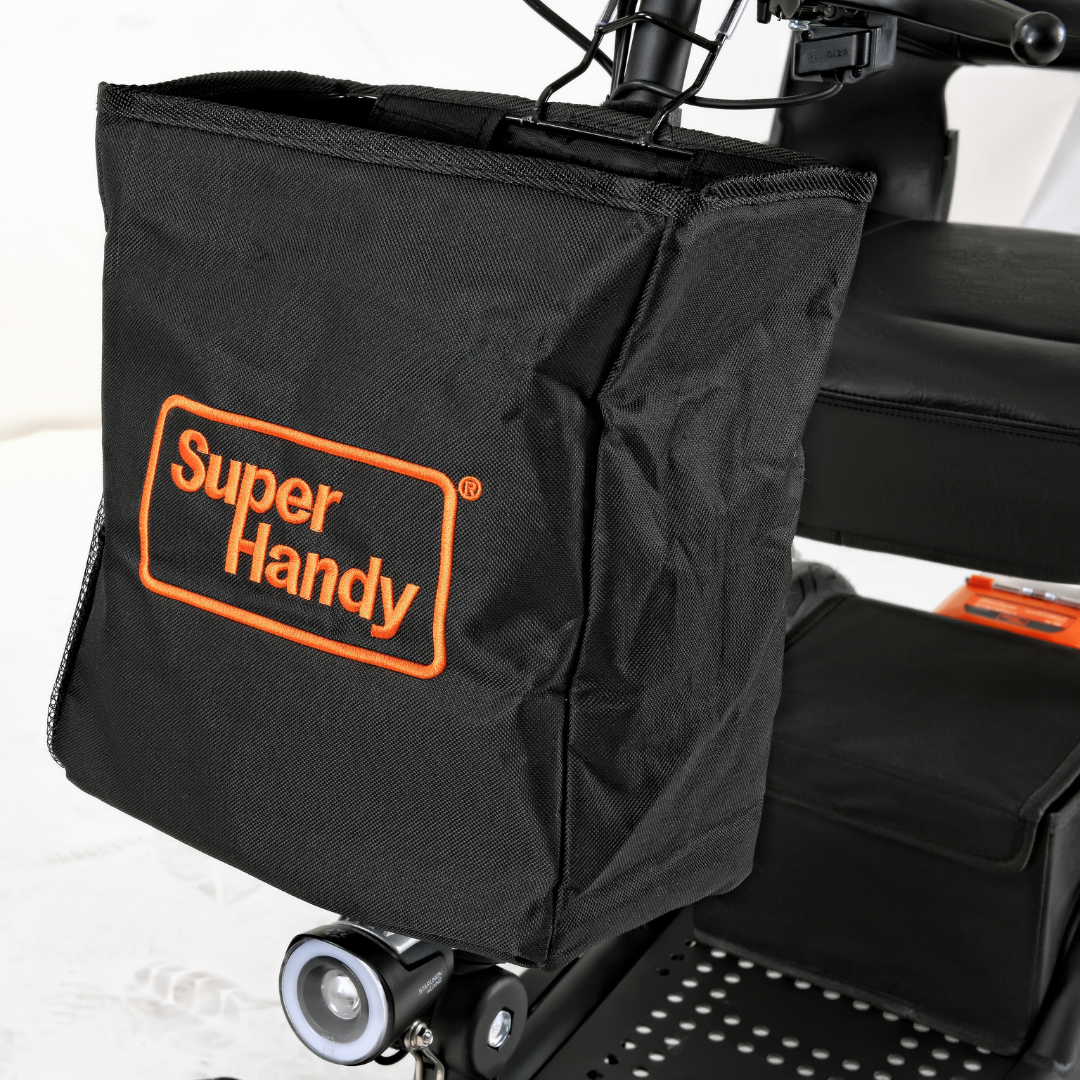 The front XL basket on the SuperHandy Explorer Portable Power Mobility Scooter GUT161