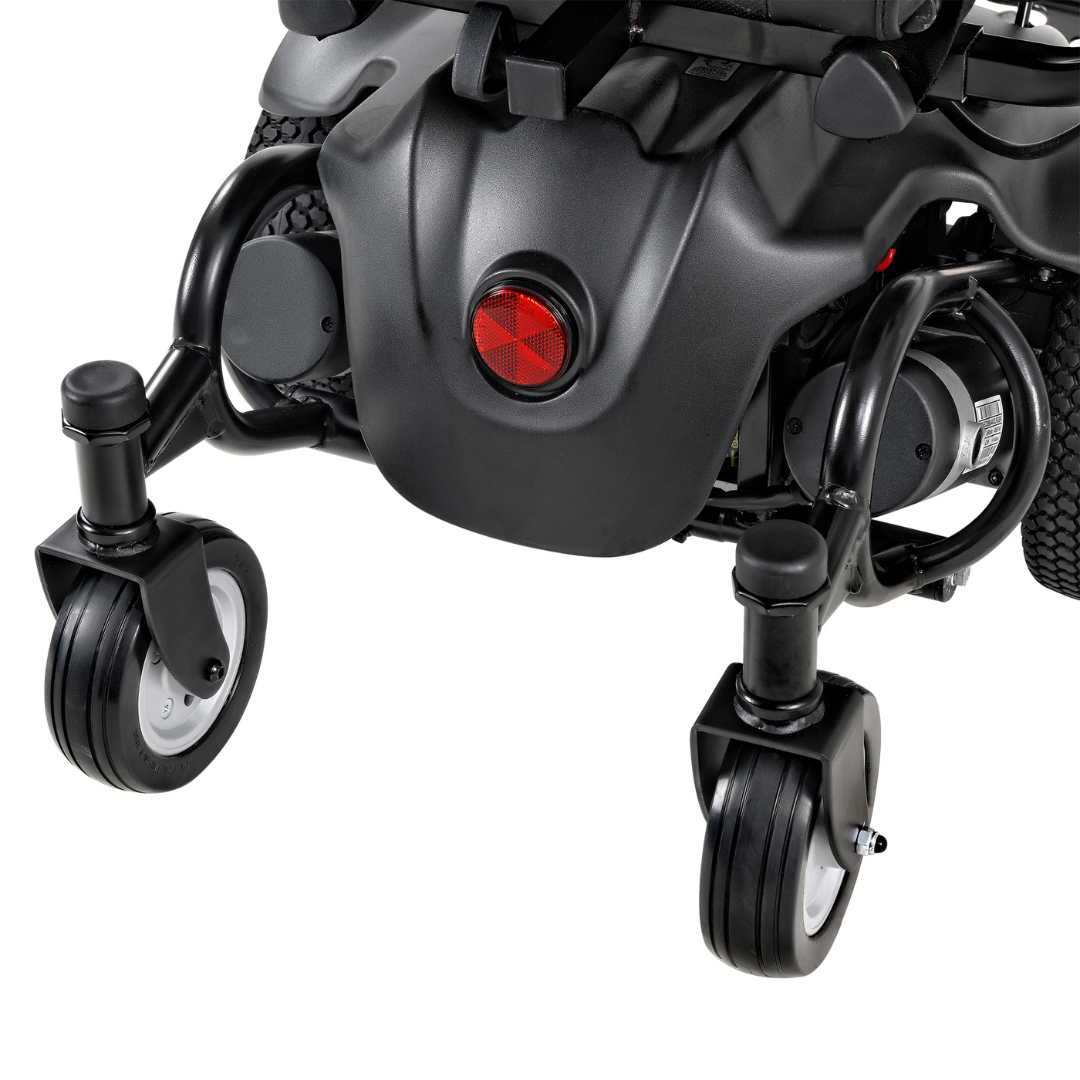 front wheels of the SuperHandy GoRide CRX Powerchair