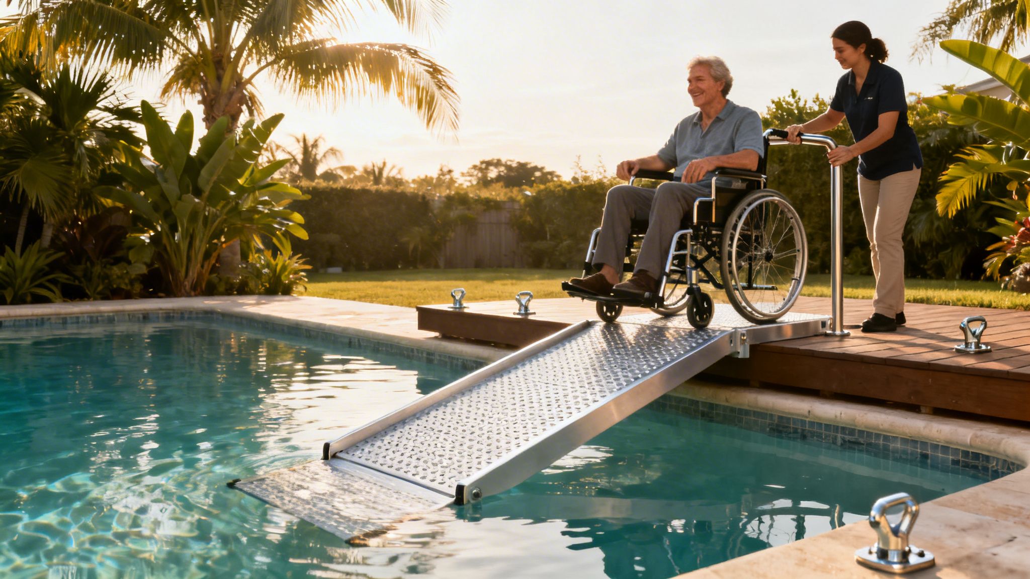 Pool Ramp Element Ramp Into Pool Installation: A Guide to Safe and Accessible Water ...