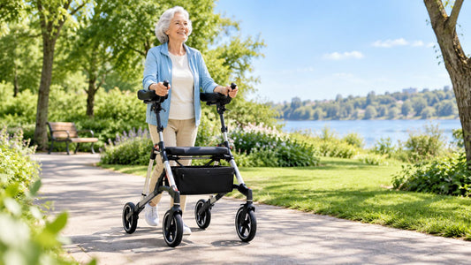 Upright Walker with Seat for Seniors Made Simple