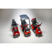Four Afikim Afiscooter Solar scooters are displayed in a white studio. The center scooter includes a roofed canopy for solar-powered energy, while the three open models feature efficient solar charging along with handlebars and digital displays.