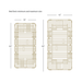 Diagram showing two Medline Alterra Maxx Long-Term Care Hi/Low Hospital Bed deck layouts: minimum size 36 x 80 inches, maximum size 42 x 88 inches, highlighting integrated width and length adjustments with detailed internal line patterns.