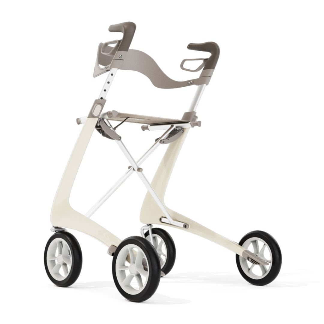 Enhance your ByAcre Ultralight Carbon Fiber Rollator's comfort with the Backrest, designed for added back support and ergonomic use.