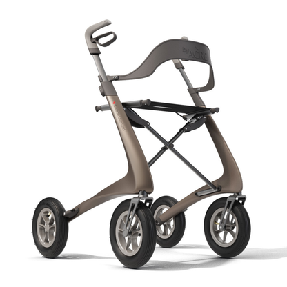 A modern Backrest for byACRE Overland Carbon Fiber Rollators, designed to provide extra support and comfort. It complements the lightweight rollator’s ergonomic design, sturdy seat, and mobility-enhancing features.