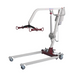 The Bestcare Bestlift PL228 HD Care Electric Patient Mobile Lift is a compact, electric lift featuring a sturdy frame, four wheels, and an adjustable lifting arm with sling hooks for safe and efficient patient transfers.