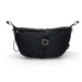 The ByAcre Accessories for Overland Carbon Fiber Rollators include a sleek black crossbody bag with a minimalist design, silver buckle, adjustable strap, rectangular shape, side loops, and a subtle logo tag—perfect for those seeking elegant style in a must-have accessory.