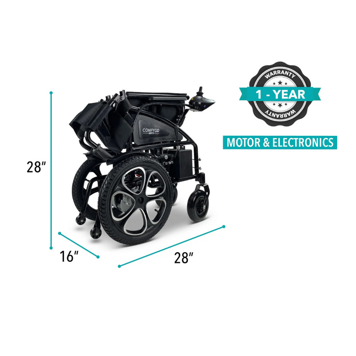 ComfyGO 6011 Folding Electric Wheelchair - Portable & FAA Approved