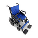 The ComfyGO 6011 Folding Electric Wheelchair is Portable & FAA Approved with Blue cushion and joystick