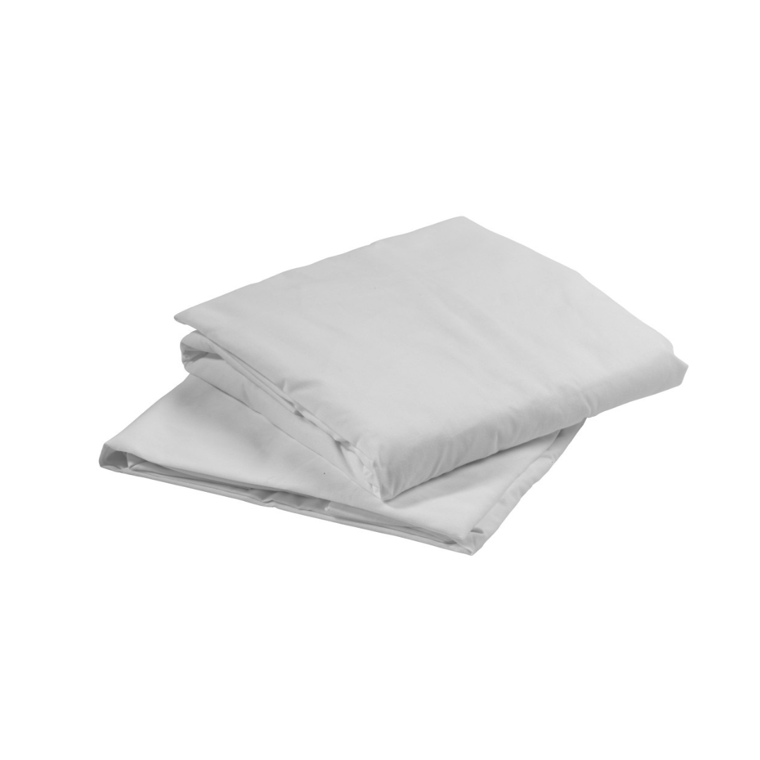 Two folded Drive Hospital Bed Linen Kits, ideal for hospital or homecare beds, are stacked together against a plain white background.