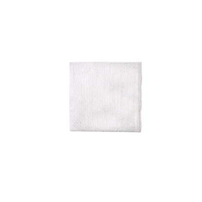 A single Dynarex CurPro Non-Woven Sponge is folded and centered on a plain white background, showcasing its premium-quality material and superior absorbency.