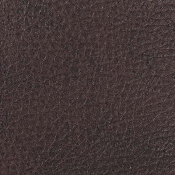 Close-up of a textured dark brown leather surface on the Golden Tech PR510 MaxiComfort Cloud Recliner With Lift Assist - Extra Wide, highlighting its natural grain and subtle variations, enhanced by Full Body Heat Wave Technology for ultimate relaxation.