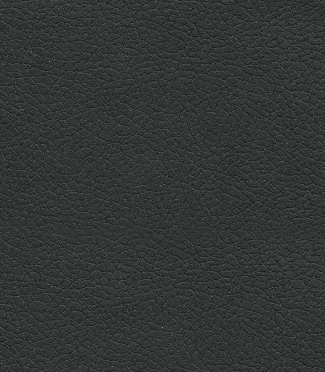 Close-up of dark black leather texture with natural grain and fine creases, offering a matte, durable, and elegant look as seen on the Golden Tech PR527 Cloud Recliner With Lift Assist & Twilight - SM/MD—perfect for premium seating.