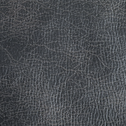 Close-up of the dark gray textured upholstery on the Golden Tech PR527 Cloud Recliner With Lift Assist & Twilight - SM/MD, featuring a leather-like pattern with fine intersecting lines and a subtly shiny finish.