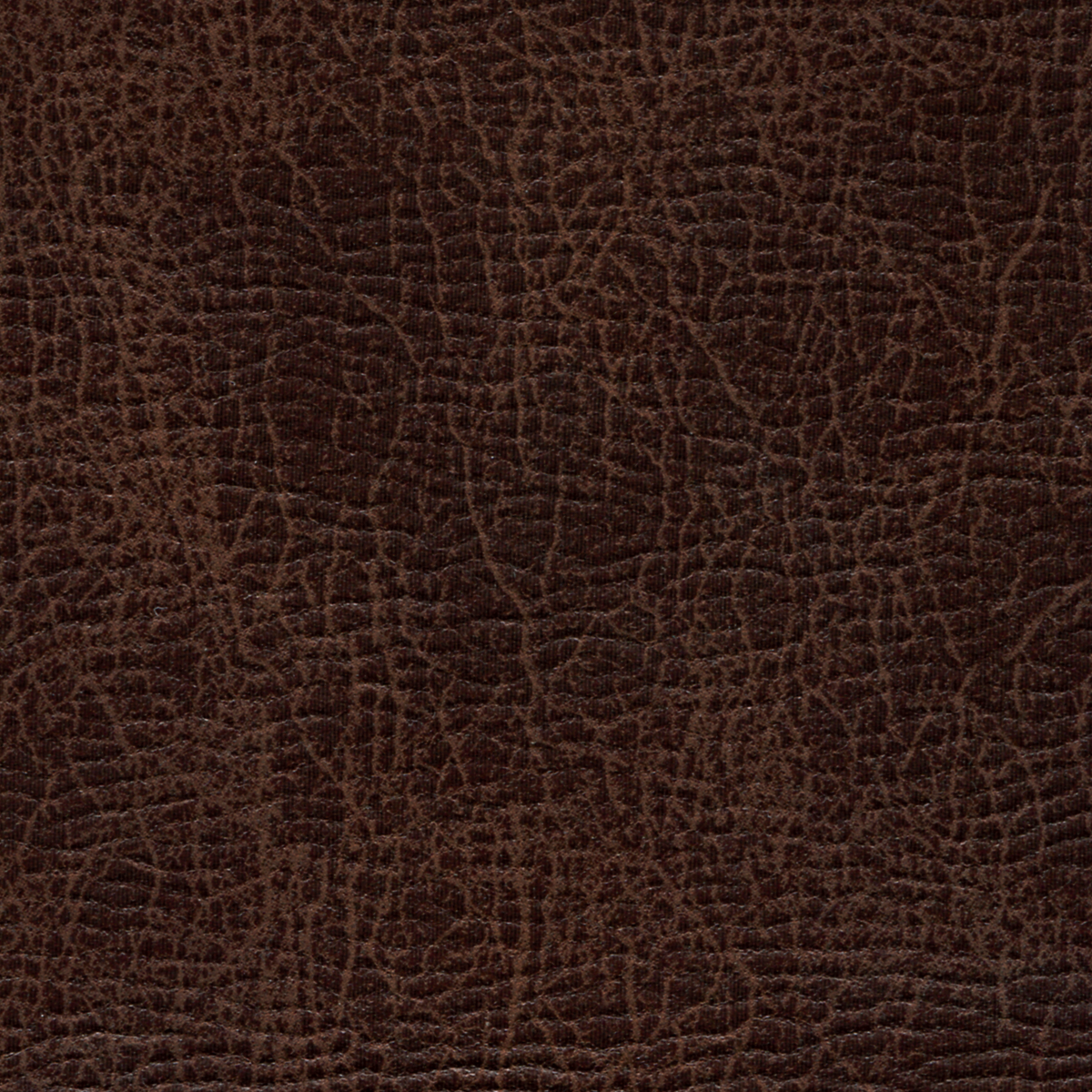 Close-up of the dark brown, textured leather on the Golden Tech PR527 Cloud Recliner With Lift Assist & Twilight - SM/MD, featuring natural creases and patterns for a rugged, worn look.