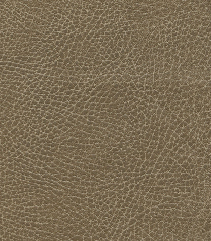Close-up view of brown textured leather on the Golden Tech PR527 Cloud Recliner With Lift Assist & Twilight - SM/MD, showing a detailed, cracked and wrinkled pattern reminiscent of natural animal skin.