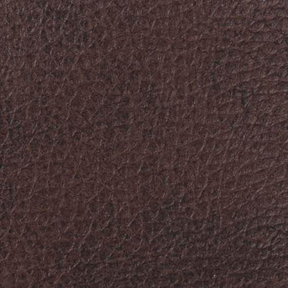 Close-up of dark brown textured leather on the Golden Tech PR527 Cloud Recliner With Lift Assist & Twilight - SM/MD, highlighting natural grain patterns and subtle color variations.