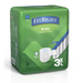 FitRight 3XL Cloth-Like Adult Incontinence Briefs feature Maximum absorbency and 4D Core technology in a green package displaying an image of the disposable briefs, containing 12 pieces for optimal comfort and protection.