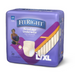 The FitRight Ultra Womens Incontinence Underwear - Moderate Absorbency, size L/XL, features a smiling woman on the packaging and is designed for waist sizes 40-56 inches. This pack of 20 offers an absorbent core to boost confidence.