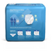 The FitRight Unisex Extra Adult Pull-Up Underwear showcases exceptional moisture and odor control with SenseSoft and ChamoisMax technology. Designed for maximum absorbency, it includes easy-to-follow instructions and comes in sleek blue packaging.